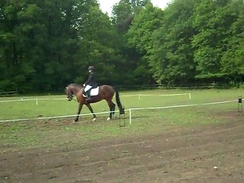 Premier Complet 07.05.11 Vernoil ; Dressage , Simbad & Gwen.