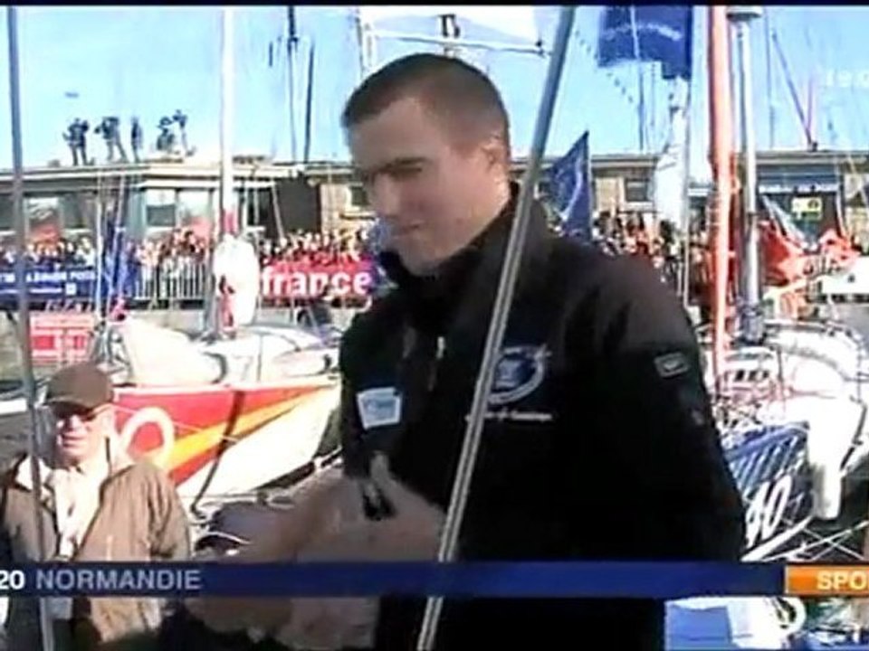 Route du Rhum 2010 - Avitaillement St Malo - JT Basse Normandie