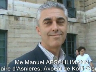 Me Manuel AESCHLIMANN, Avocat de Koffi OLOMIDE fait un petit point  sur l'affaire de viol sur mineurs
