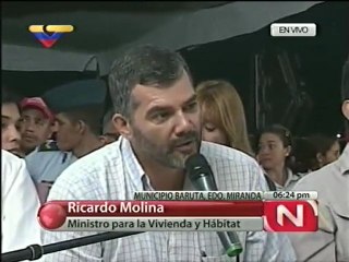 Chávez entrega vivienda en La Limonera