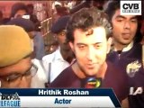 HRITHIK JOINS SRK TO CHEER FOR KNIGHT RIDERS