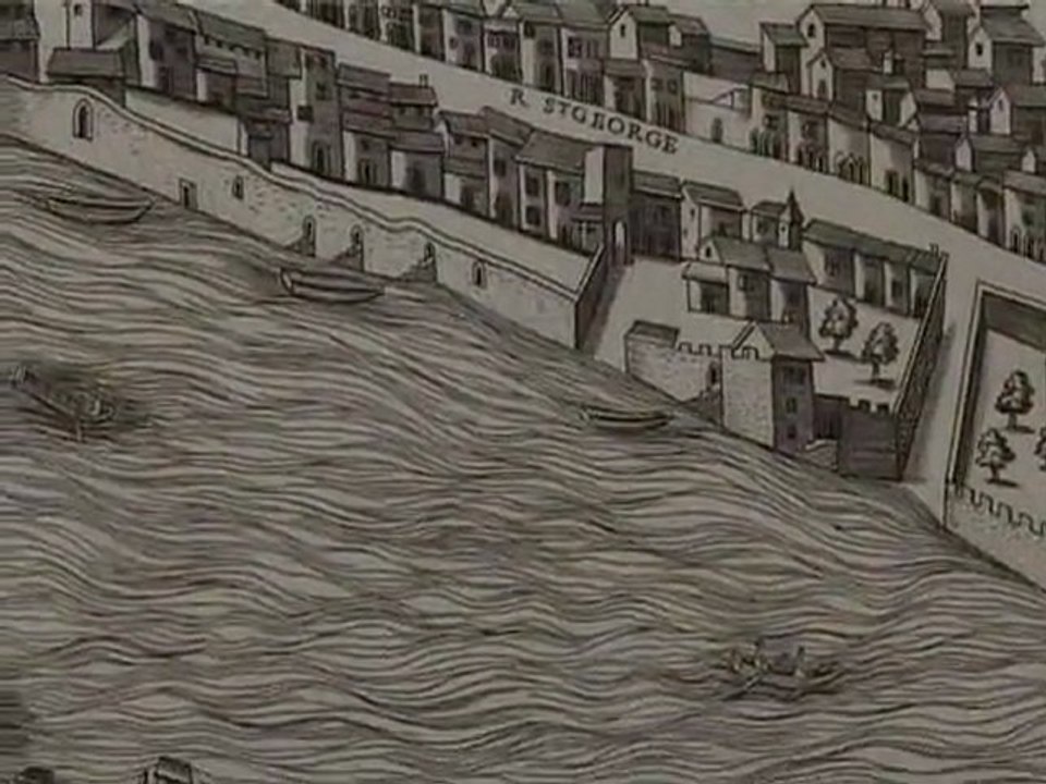 Le plan scénographique de Lyon vers 1550