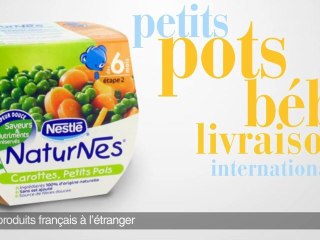 Produits pour bébés livrés à l'étranger