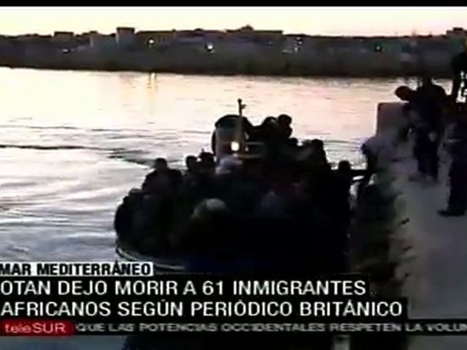 Denuncian a OTAN por dejar morir a refugiados africanos