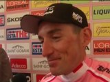 Marco Pinotti takes the pink jersey