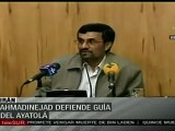 Ahmadineyad defiende al Ayatola, ante rumores de crisis