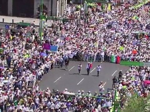 Marcha del silencio contra violencia por narcotráfico en México