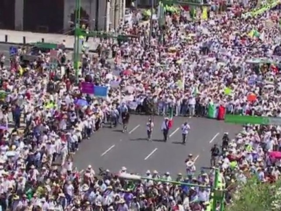 Marcha del silencio contra violencia por narcotráfico en México