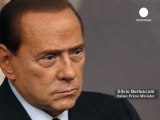 Primera comparecencia de Berlusconi en el caso Mills