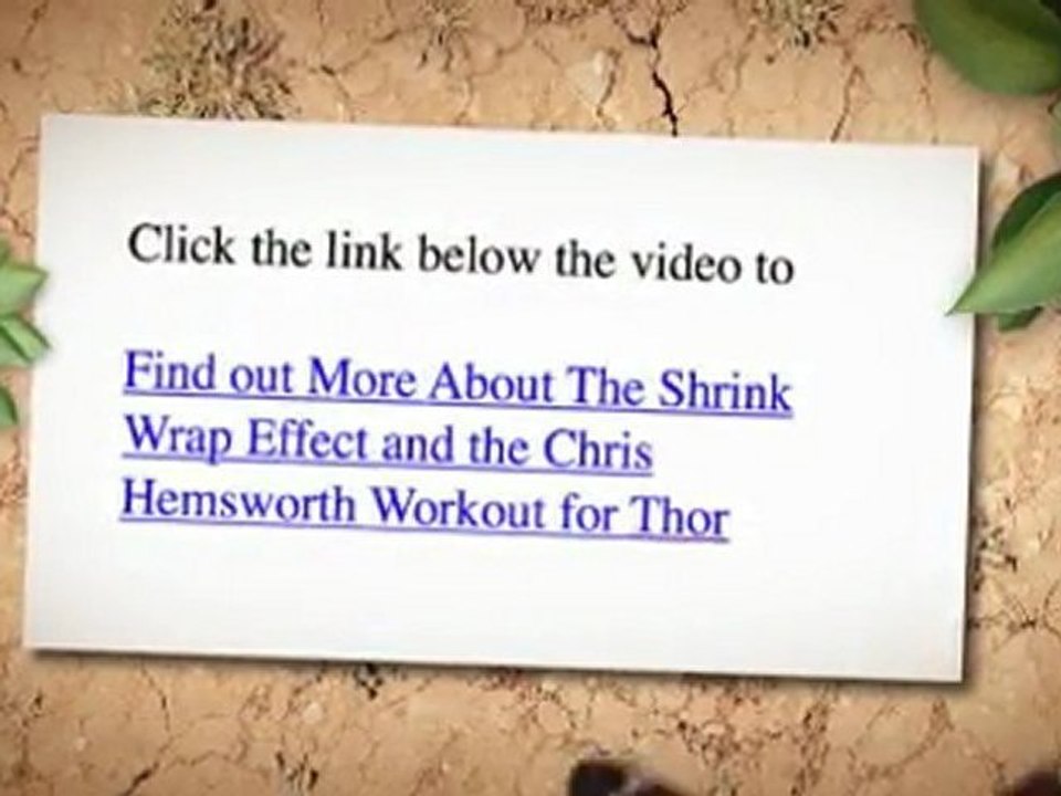 Chris hemsworth thor workout