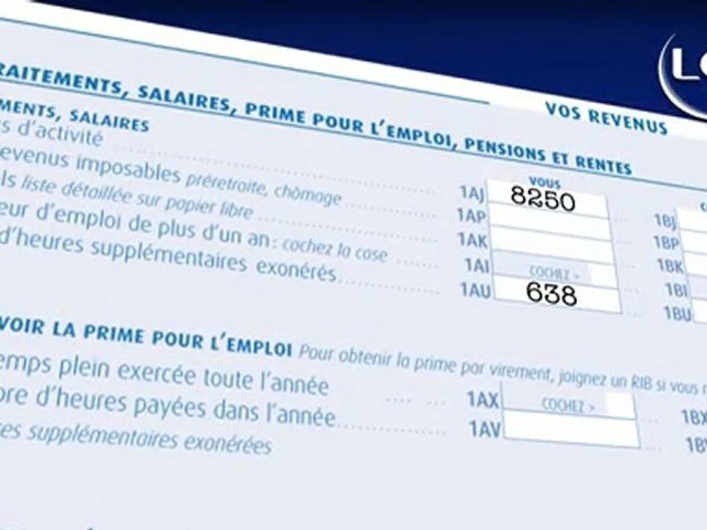 Première déclaration d'impôts - Vidéo Dailymotion