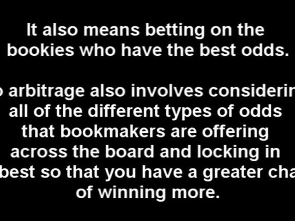 Arbitrage Sports Investing Explained
