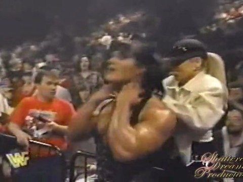 Goldust & Marlena jump Triple H & Chyna - Raw - 4/21/97