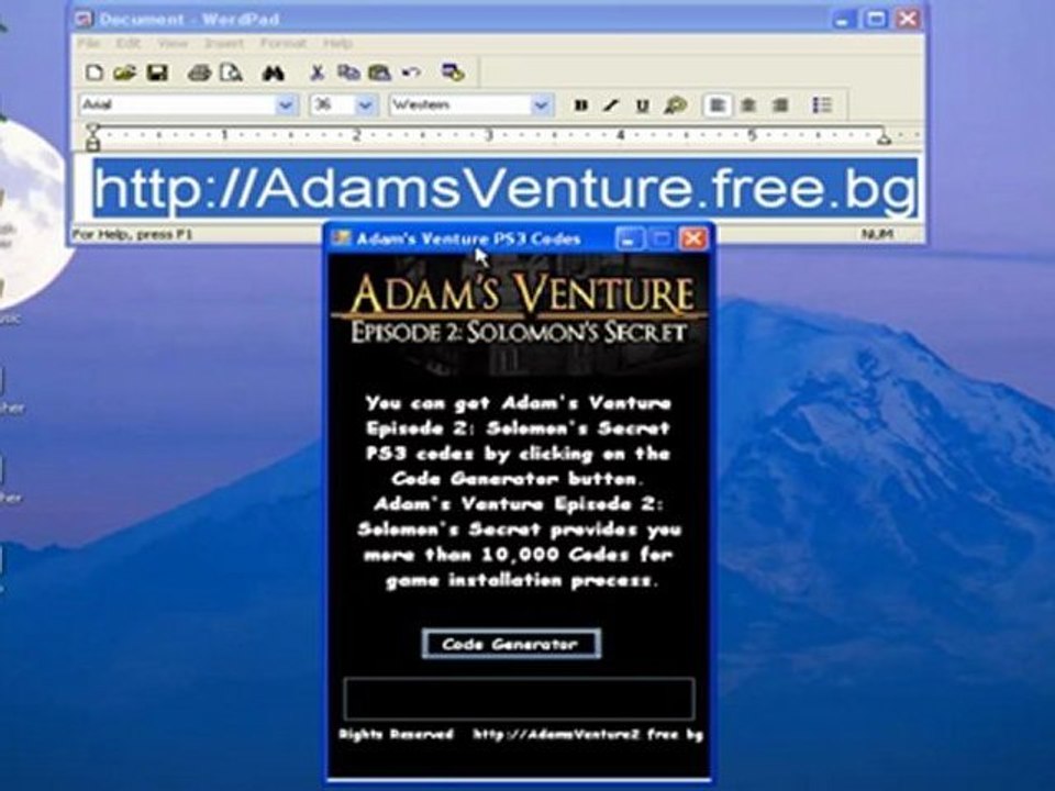 adam's venture installation keys