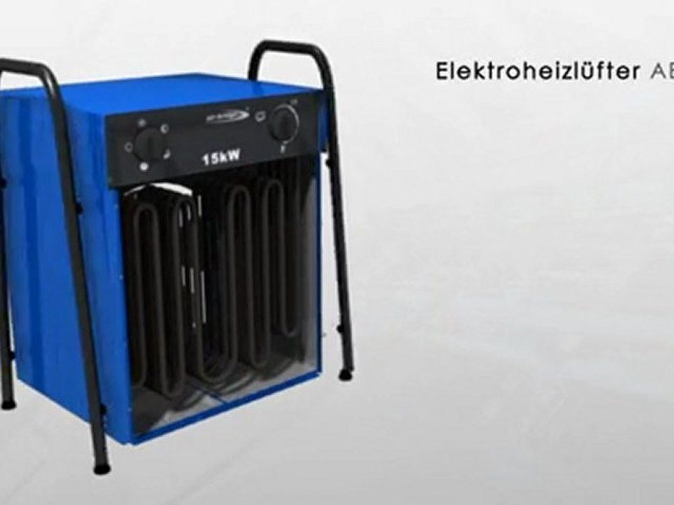 Heizlüfter heizgerät ab-h150, 15 kw