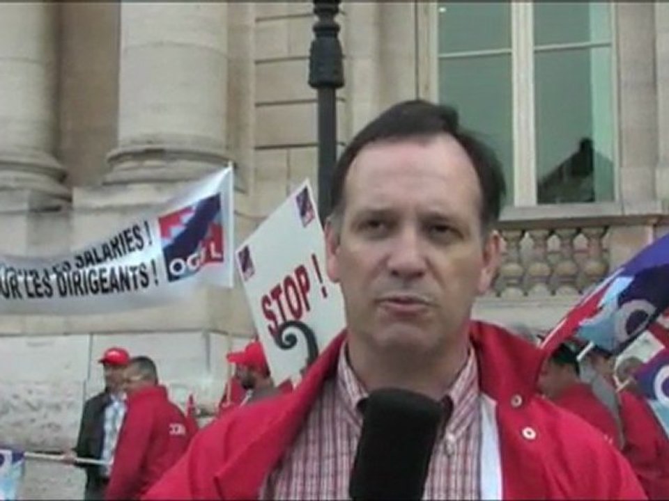 2011-05-10 - OGBL - Piquet de protestation devant le siège d'ArcelorMittal