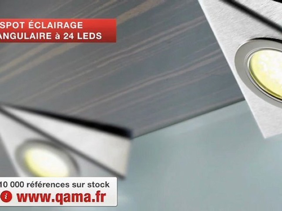 Spots triangulaires à 24 leds, éclairage par Qama