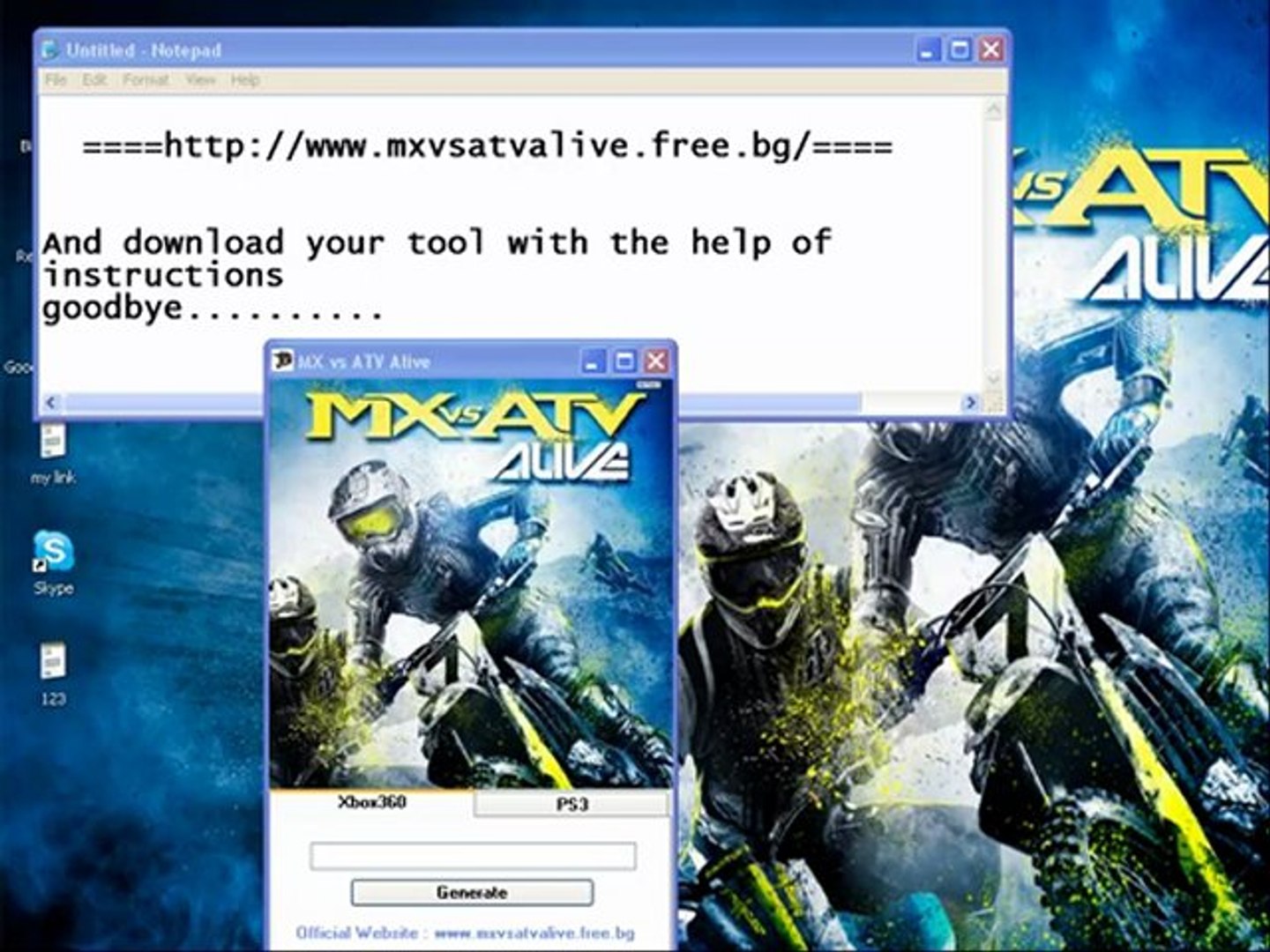 FREE DOWNLOAD MX VS ATV ALIVE KEYGEN | XBOX 360, PS3 AND PC | - video  Dailymotion