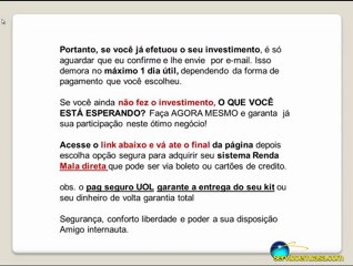 Renda Extra Servico com Mala Direta