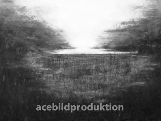 magic landscape in black and white