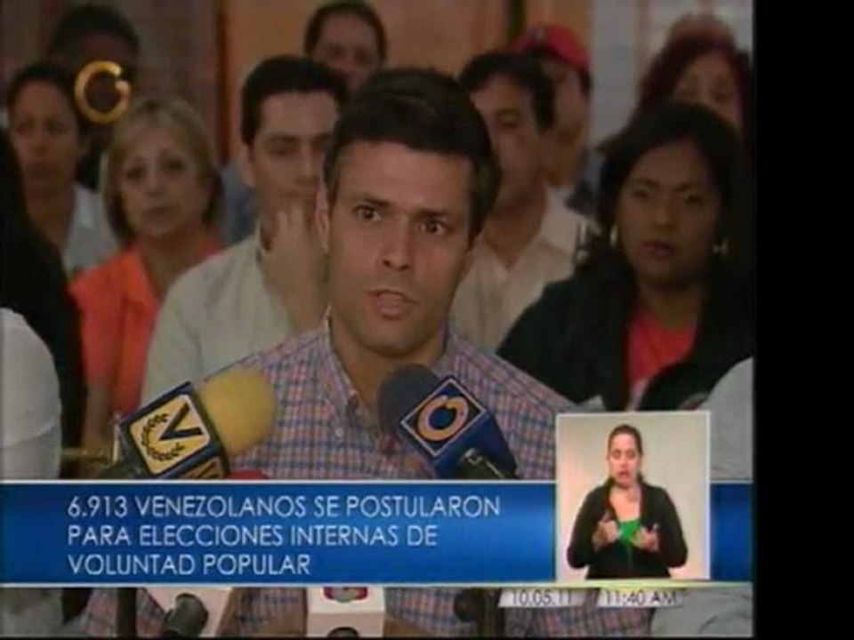 Voluntad Popular anuncia elecciones internas