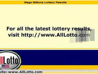 Mega Millions Lottery Drawing Results for May 10, 2011