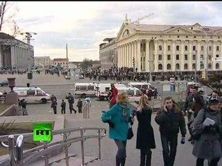 It was a bomb Eye witnesses blood  dead bodies at Minsk metro station
