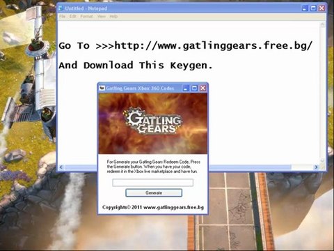 GATLING GEARS XBOX 360 CODES FREE DOWNLOAD