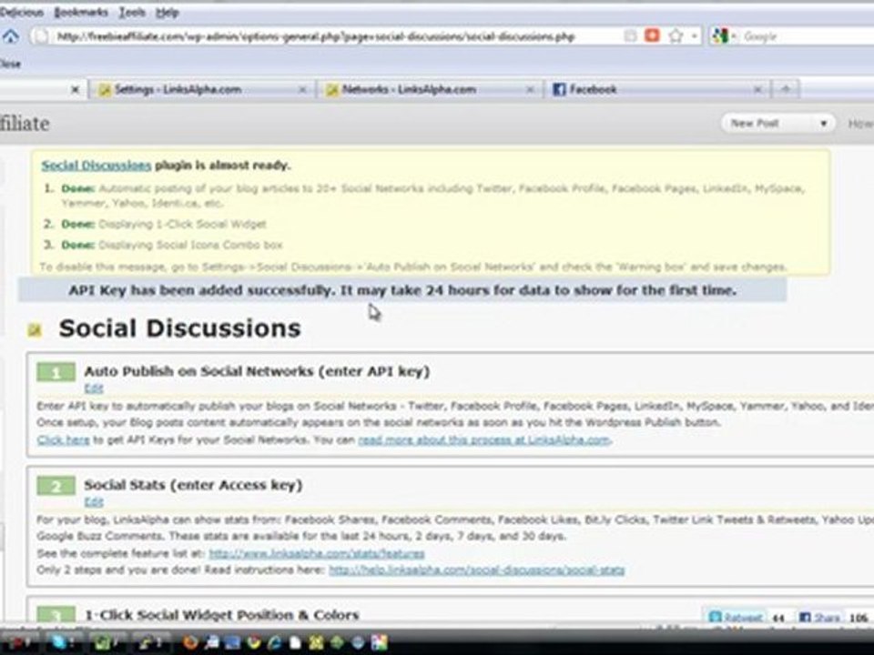 Social Discussions Plugin Setup