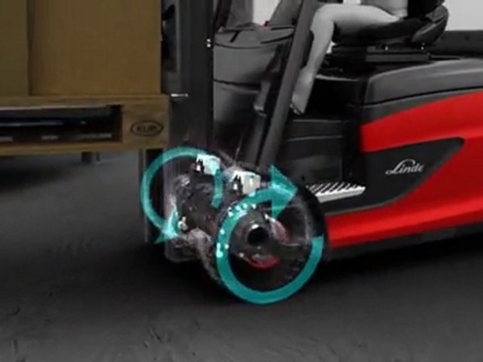 Elektro-Gabelstapler: kleiner Wendekreis