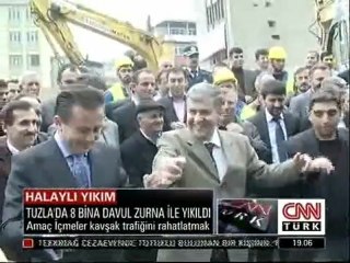 cnn türk - İstanbul Tuzla'da içmeler kavşak rehabilitasyon projesi kapsamında 8 binanın yıkımında davul zurna çalındı.