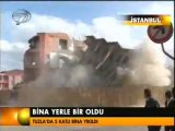 Kanal 7 -Tuzla Belediyesi' nin yol genişletme çalışmaları çerçevesinde 8 bina için aldığı yıkım kararının çalışmaları başladı.