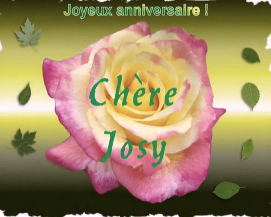 Heureux Anniversaire Josy zdjosy Video Dailymotion