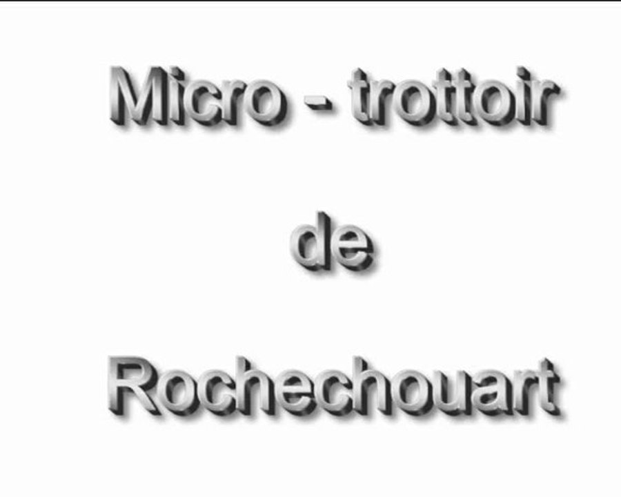 Micro trottoir sur l'Agenda 21