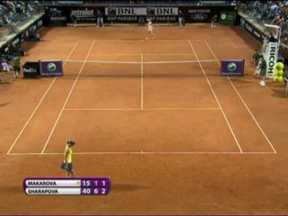 Sharapova cruises past Makarova