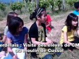 Verdelais : visite du moulin de Cussol avec les élèves de CM2
