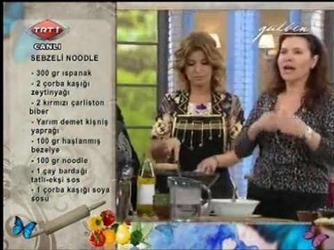 GÜLBEN - Sedef İybar'dan Sebzeli Noodle Tarifi 11.05.11
