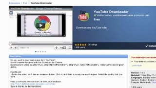 Chrome Youtube Downloader