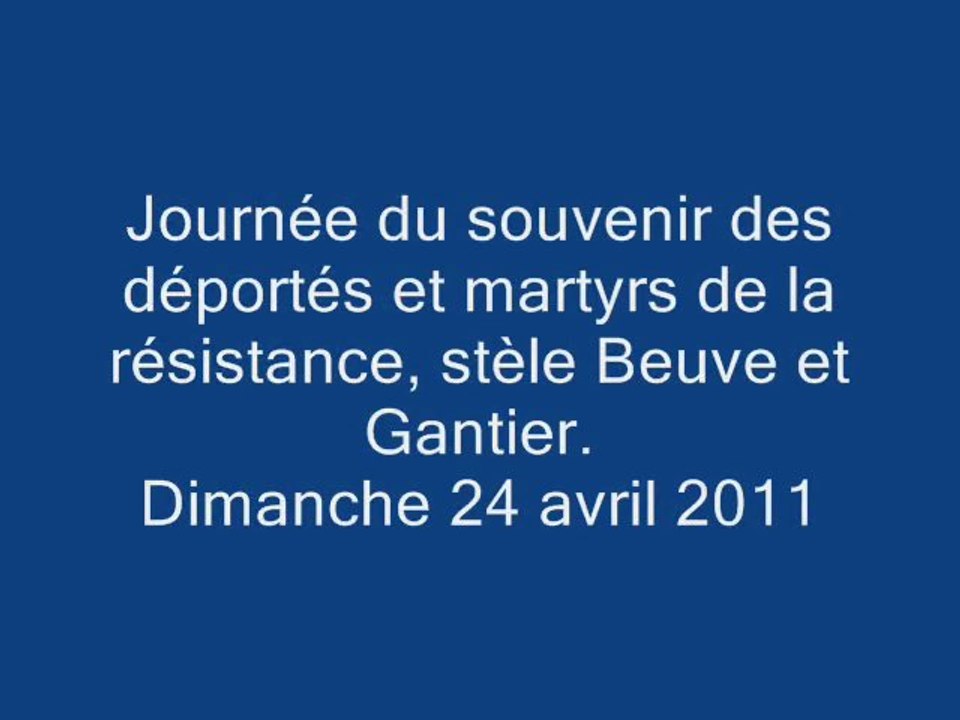 Journée du souvenir des déportés et martyrs de la résistance