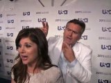 Bruce Campbell harassing Tiffani Thiessen at 2011 USA ...