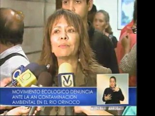 Pastora Medina denuncia contaminación del río Orinoco