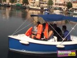 Bateaux électriques sur le port de Roanne