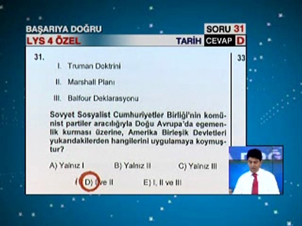 Sait Gürsoy'la Başarıya Doğru LYS 4 Özel Yayını Açı Yayınlarının katkılarıyla... CNN TÜRK (20.06.2010) Bölüm 1