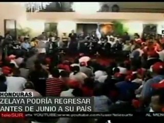 Zelaya podría regresar antes de junio a su país