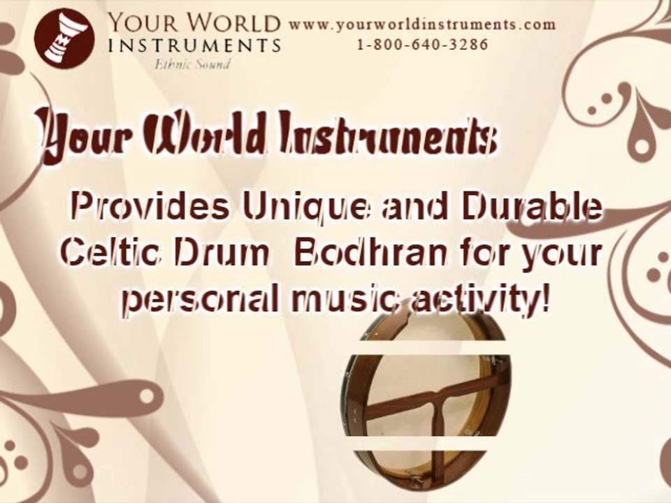 Unique Celtic Drum Bodhran video Dailymotion