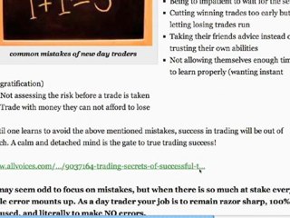 Common mistakes in day trading, Learn how to day trade correctly