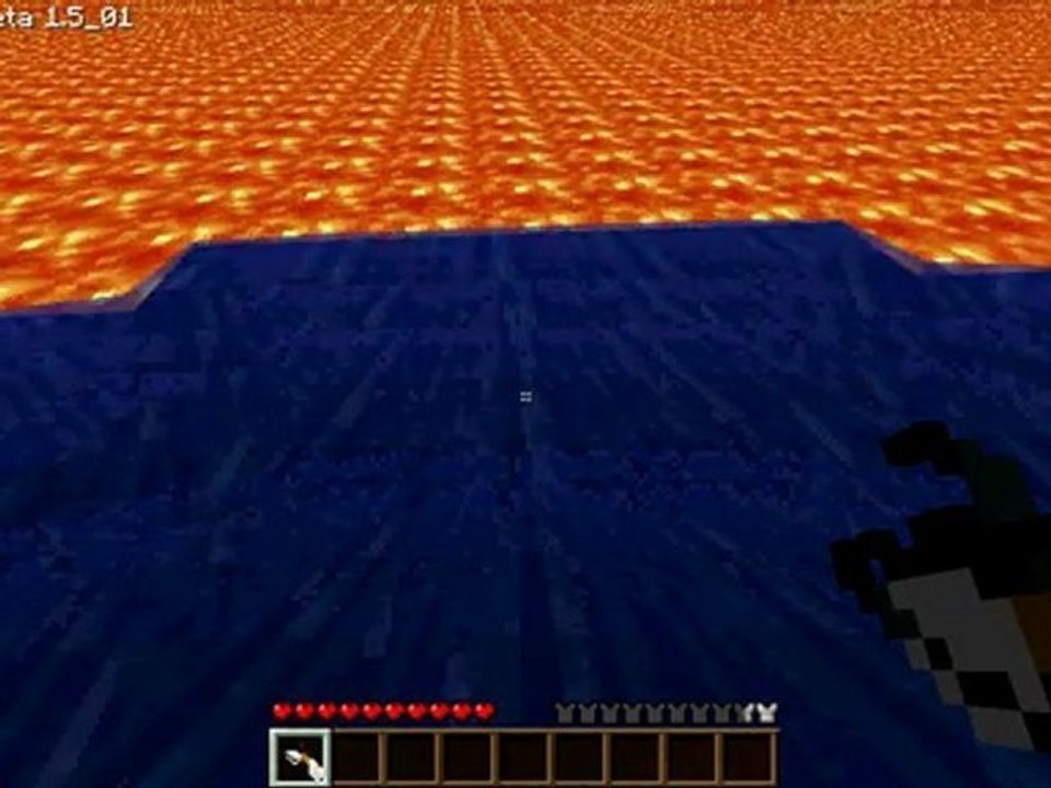 de l'eau dans le nether