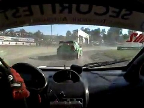 Rallycross - Faleyras 2011 D3 Finale A - vidéo embarquée Saunois