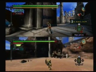 gameplay monster hunter tri multijoueur local