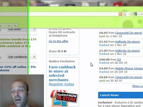 Free CashBack in the UK - Money Cash Back Quidco